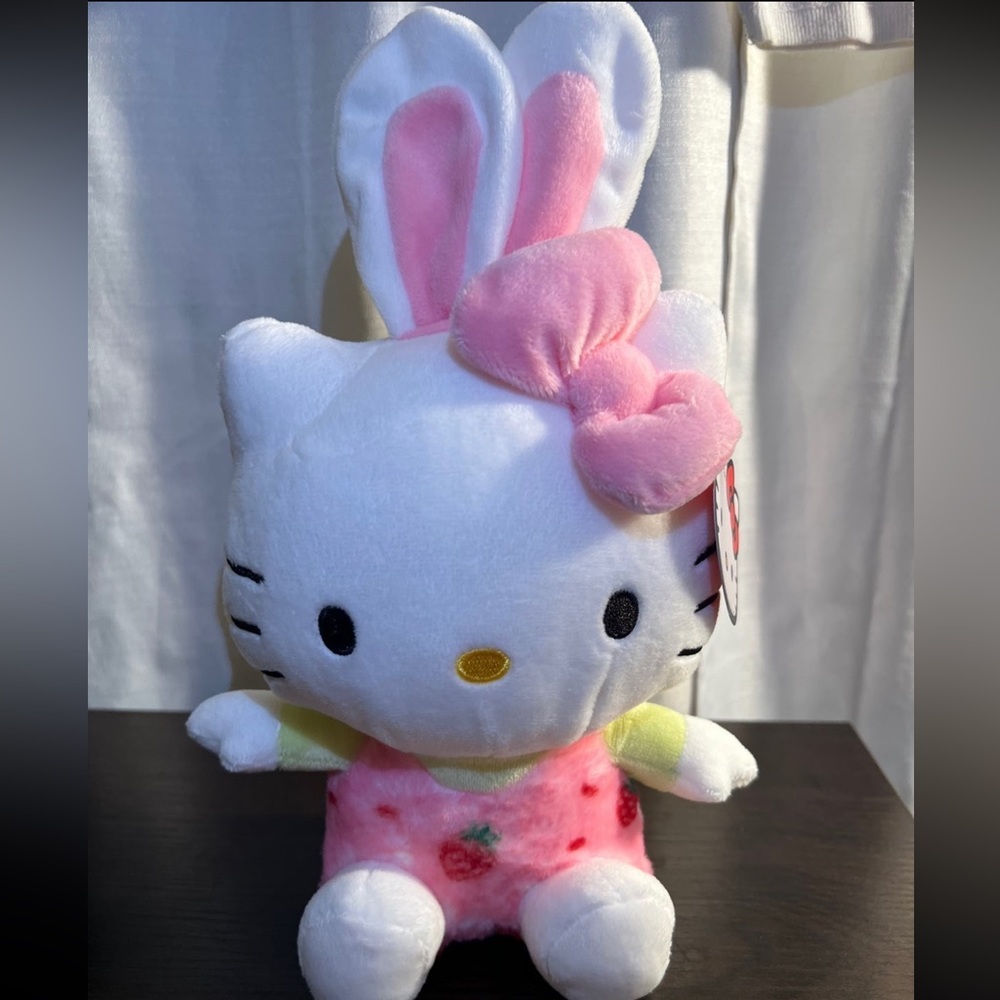 Hello Kitty Strawberry Easter plush NWT
